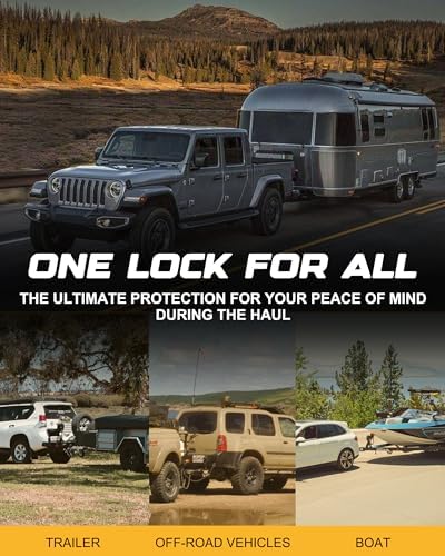 RETRUE Universal Trailer Coupler Hitch Lock, Adjustable Heavy Duty - Image 5