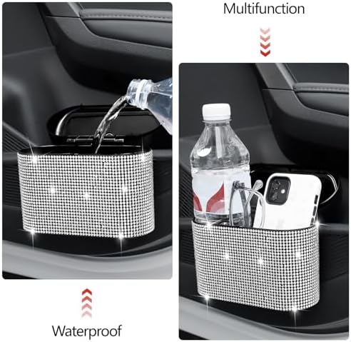 NBTEPEM Bling Car Trash Can - Image 6
