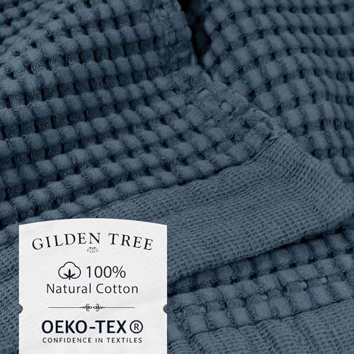GILDEN TREE Waffle Hand Towels for Bathroom Quick Dry Large Luxury Lint Free - Image 2