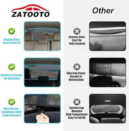 ZATOOTO Rear Window Sun Shade for Tesla Model Y Juniper 2025-2026 - Image 4