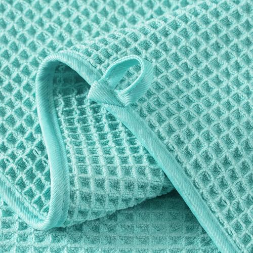 MICROFI New Microfiber Waffle Bath Towels, 2 Pieces, Fast Drying, Lint Free 430 - Image 3