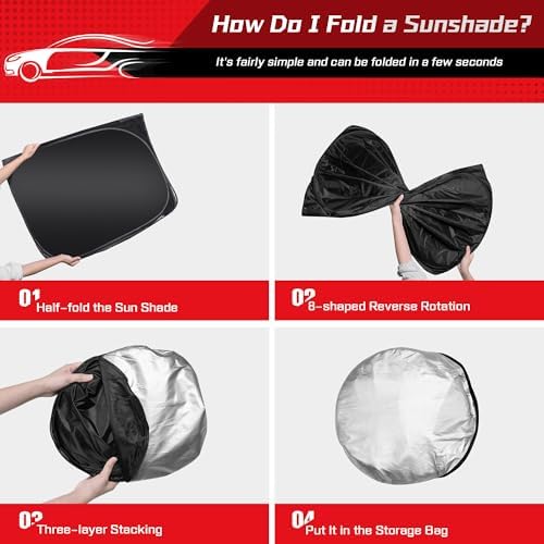 ARISMOTOR Windshield Sun Shade for Audi Q3 2019-2025 2026 - Image 4