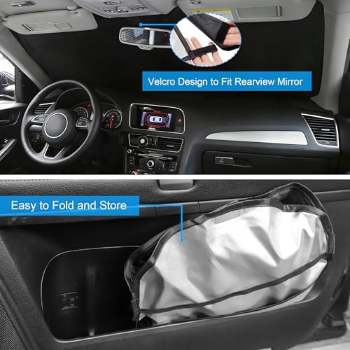 Windshield Sunshade for 2021-2026 Ni-ssan Rogue 3rd Gen. - Image 5