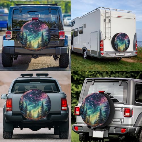 Galaxy Spare Tire Cover 17in Spare Wheel Covers Tire Storage Cover - Image 6