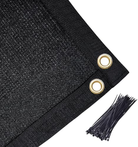 Amagenix 90% Shade Fabric 5'X 21' Black Sun Shade Cloth - Image 6