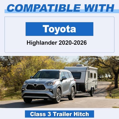 Class 3 Trailer Hitch 2" Receiver Fits 2020-2026 Toyota Highlander 13453 - Image 2