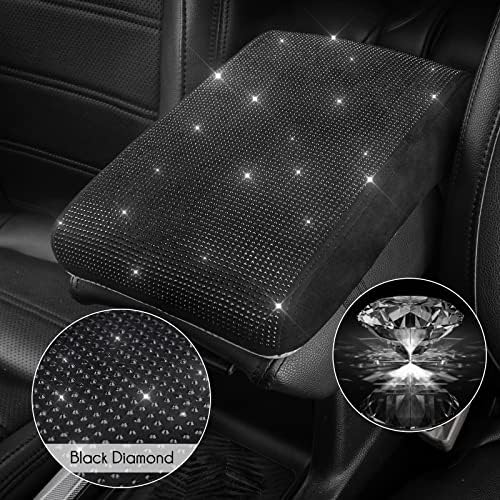 SEG Direct Diamond Car Center Console Cover, Memory Foam Armrest Cushion - Image 3
