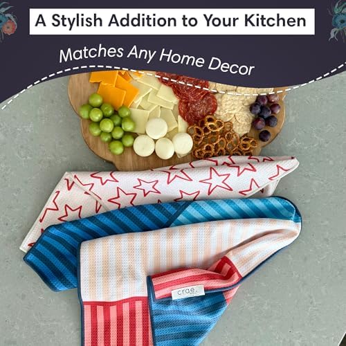 Microfiber Hand Towel & Washcloth Set, Double-Sided Waffle Weave Set of Two - Image 5