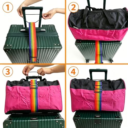 Luggage Straps for Suitcases, Luggage Connector Belt Strap Grey - Image 4