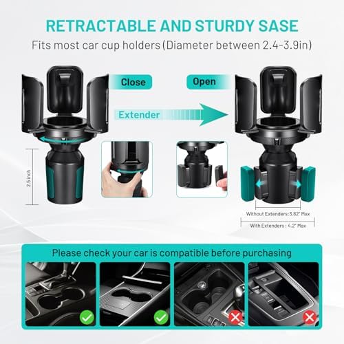 Car Cup Holder Expander Adapter This Hill All Purpose Cup Holder Expander - Image 3