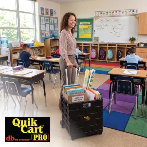 dbest Products Quik Cart Pro Collapsible Rolling Crate on Wheels - Image 3