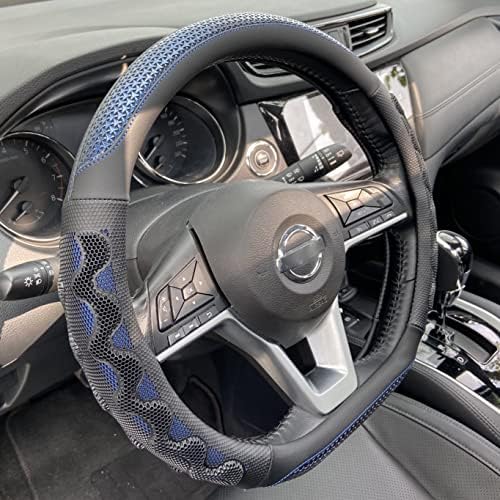 PINCTROT D Shaped Steering Wheel Cover Great Grip 14.5 Inch by PINCTROT