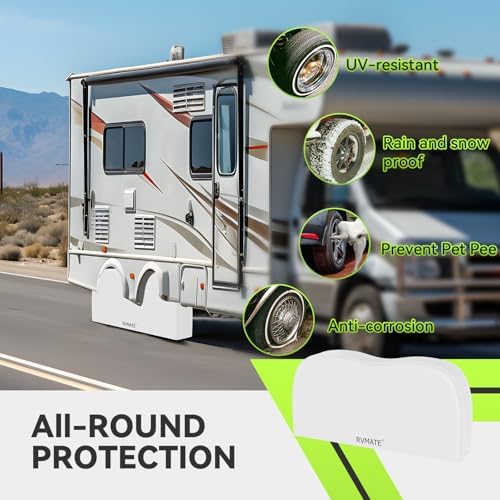 RVMATE RV Tire Covers, Dual Axle Wheel Cover, 1 Pack, Fit 27"-30" Dia. Tire - Image 2