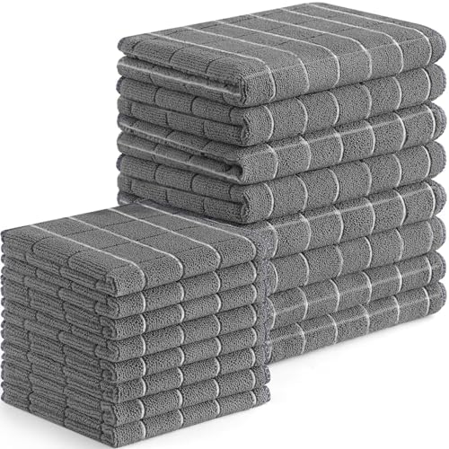 Homaxy Microfiber Kitchen Towels and Dishcloths Sets, 16 Pack by Homaxy