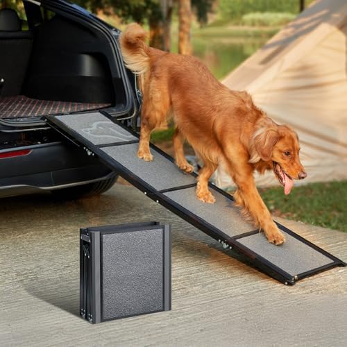PetThem Dog Ramp for Cars, Lightweight Extra-Wide Foldable by PetThem