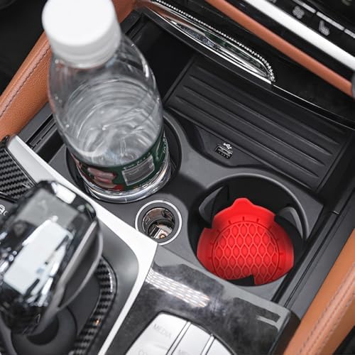 Zpana 4PCS Car Cup Holder Coasters, Silicone Non-Slip Vehicle Cup Recessed Mats - Image 4
