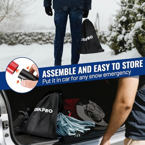 WORKPRO 47" Adjustable Aluminum Snow Shovel, Detachable Shovel - Image 5