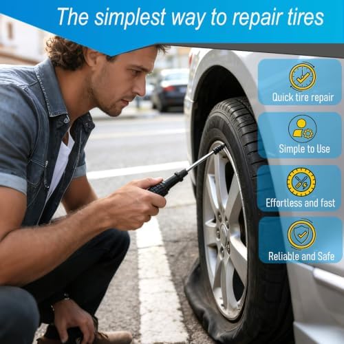 60Pcs Tire Repair Rubber Nail Kit - Image 6