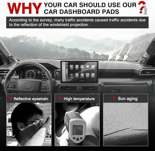 Autorder Dashboard Cover Mat for Toyota 4Runner 2025 2026 / Toyota Tacoma 2024 - Image 2