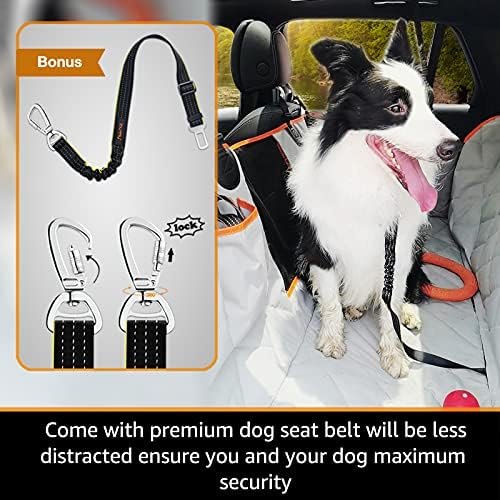 Dog Seat Covers for Trucks 100% Waterproof Car Hammock for Truck Back Seat - Image 6