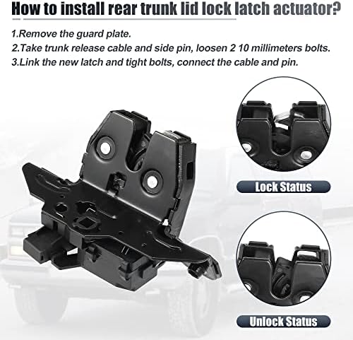 X AUTOHAUX Rear Door Liftgate Tailgate Lock Trunk Latch Actuator - Image 5