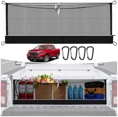 3-Layer Cargo Net for Honda Ridgeline 2017-2026, Zoned Storage Cargo Nets by MakeLifeBetter