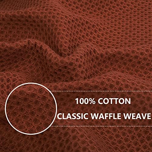 Homaxy 100% Cotton Waffle Weave Kitchen Dish Cloths 6-Pack - Image 2