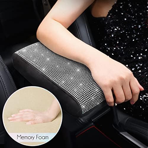 SEG Direct Diamond Car Center Console Cover, Memory Foam Armrest Cushion - Image 6