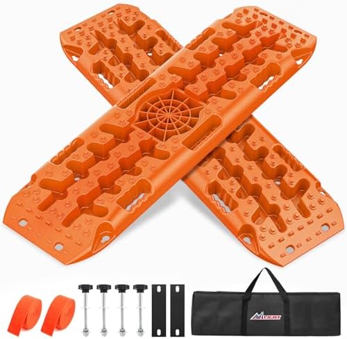 Nilight Off Road Traction Boards 4x4 Truck Recovery Tracks Mats Gear 2PCS by Nilight