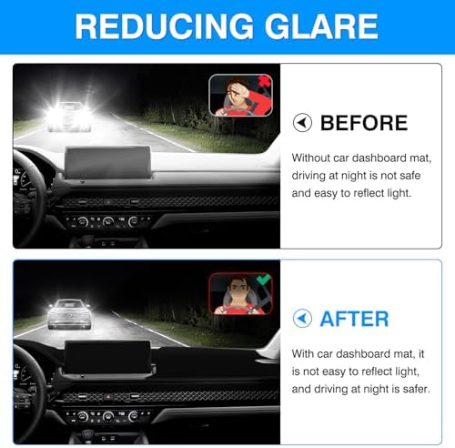 Autorder Dashboard Cover Mat for Honda Accord 2023-2025 2026 Accessories Dash - Image 4