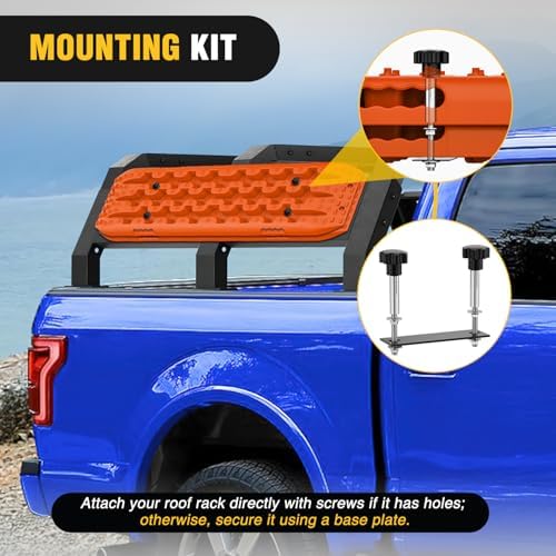 Nilight Recovery Off-road Traction Boards Emergency Tire Mats Orange - Image 6