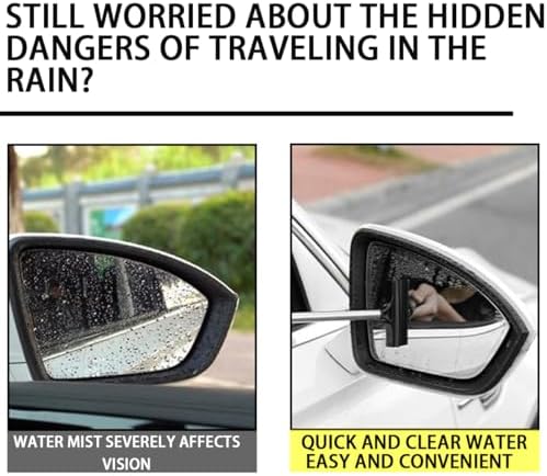 8sanlione 38.6 Inch Telescopic Side Mirror Glass Squeegee - Image 6