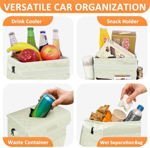 Vankor Car Trash Can with Lid Leak Proof Car Accessories - Image 6