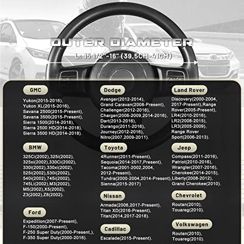 SEG Direct Car Steering Wheel Cover - Image 5