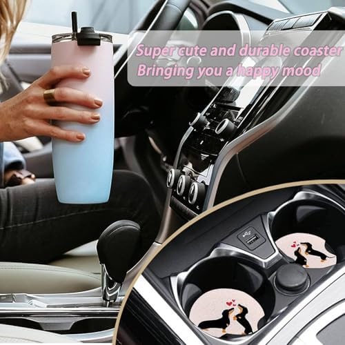 2 Pack Deer Car Coasters for Cup Holder, Neoprene Anti Slip Mat - Image 7