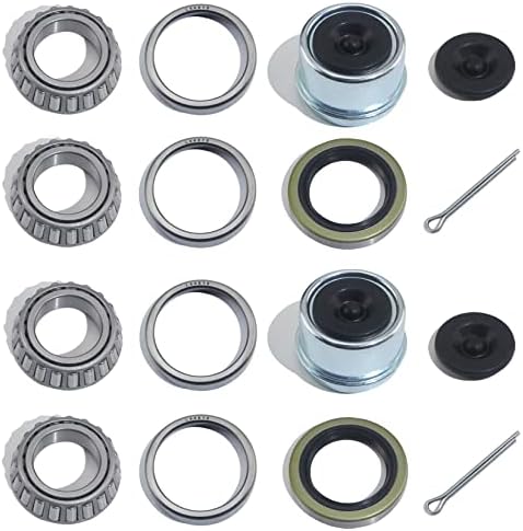 2Sets Trailer Hub L44643 Bearings Kits by GREPSPUD
