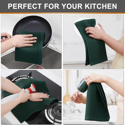 Kitinjoy Cotton Waffle 8-Pack Kitchen Towels - Image 4
