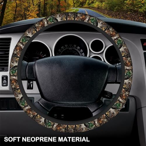 KARREAL Camo Camouflage Leaf Steering Wheel Cover - Image 3