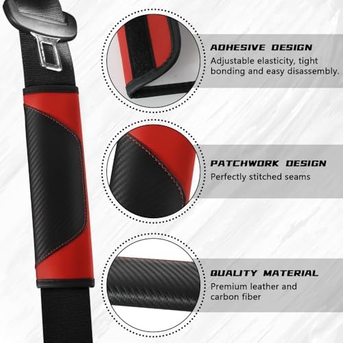 2PCS Car Seat Belt Cover Pads, Seatbelt Shoulder Cushion - Image 3
