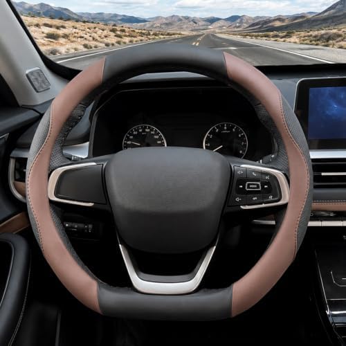 D Shaped Car Steering Wheel Cover 14.5"-15", Non-Folding Packaging - Image 2