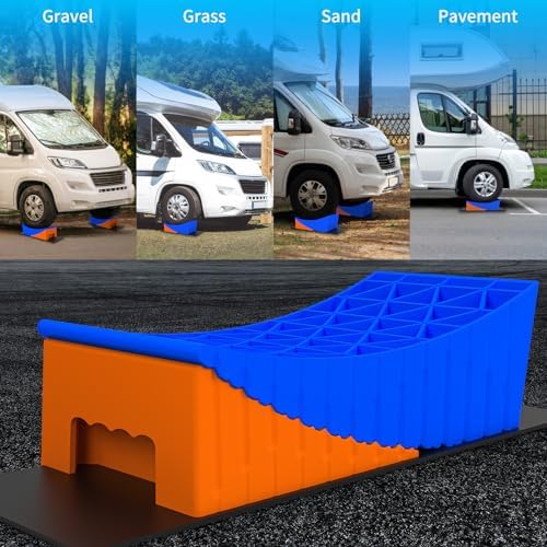 BEBOBLY Camper Leveler, 2 Pack RV Leveling Blocks, Camper Wheel Chocks Up to 35 - Image 7