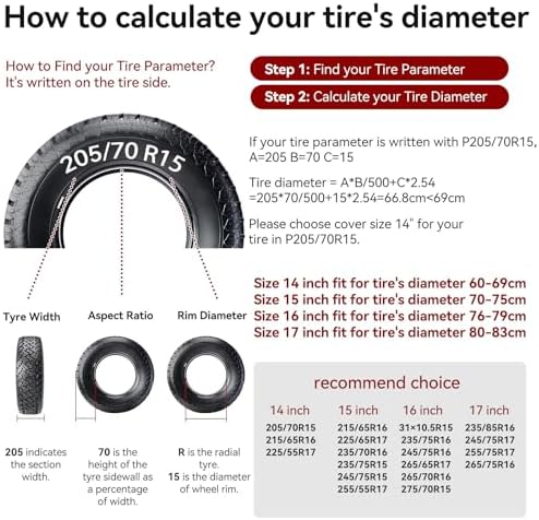 Mountains and Forests Spare Tire Cover Weatherproof Wheel Tire Cover Wheel - Image 3