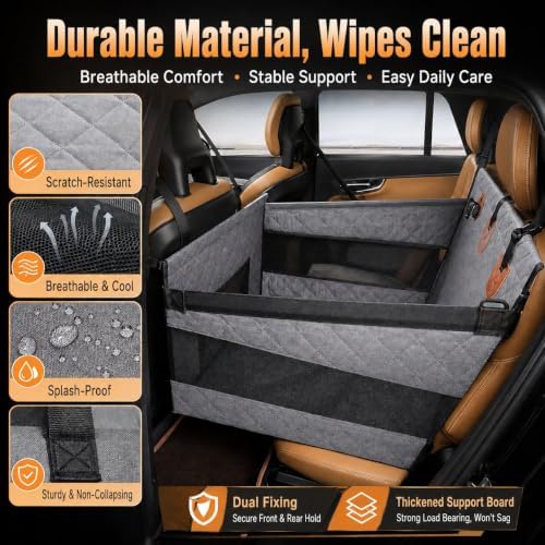 Large Dog Pet Car Seat Cover, Rear Seat Dog Cover, seat Cover/Waterproof/pet - Image 2
