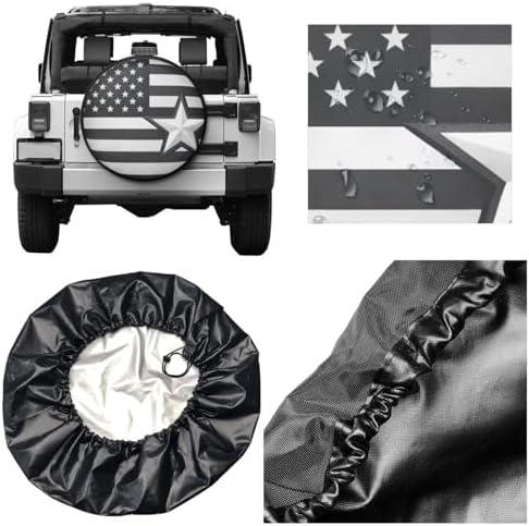 Spare Tire Cover，American USA Flag Camper Spare Tire Cover Waterproof Sun - Image 6