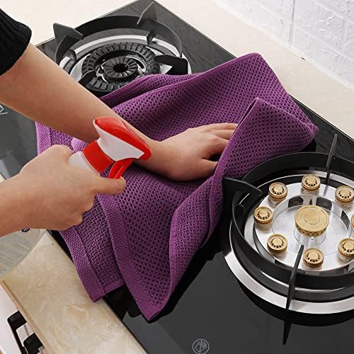 Homaxy 100% Cotton Waffle Weave Kitchen Dish Towels 4-Pack - Image 5
