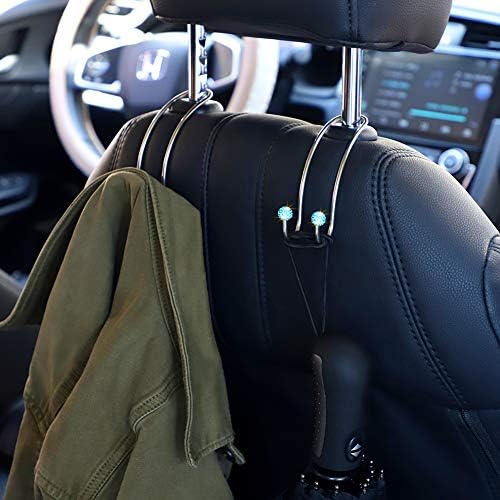 SAVORI Auto Hooks Bling Car Hangers Organizer Seat Headrest Hooks Strong and - Image 7