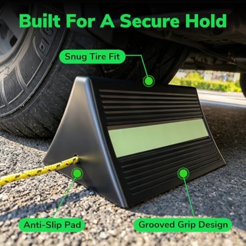 HOXWELL Non-Slip RV Camper Wheel Chocks - Image 7