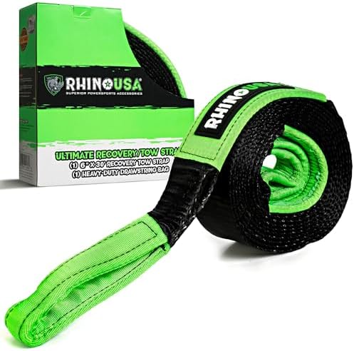 Rhino USA Recovery Tow Strap by RhinoUSAInc