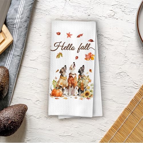 Fall Greyhound Kitchen Towels - Image 4