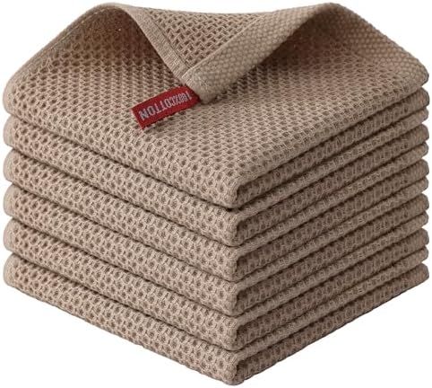 Kitinjoy 100% Cotton Waffle 6-Pack Kitchen Towels by Kitinjoy